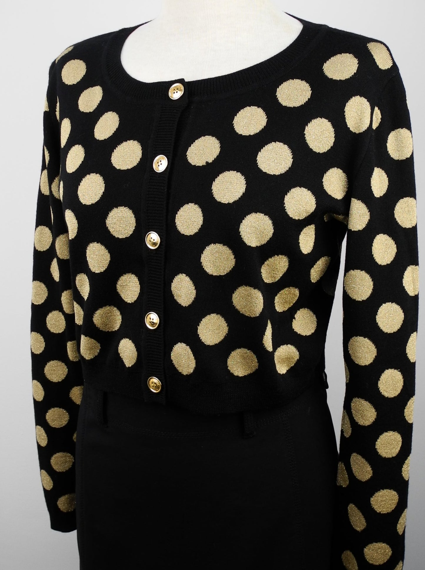 moschino vest met stippen