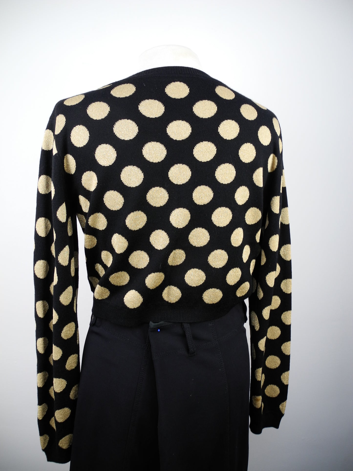 Moschino Boutique zwart vestje met stippen maat 42