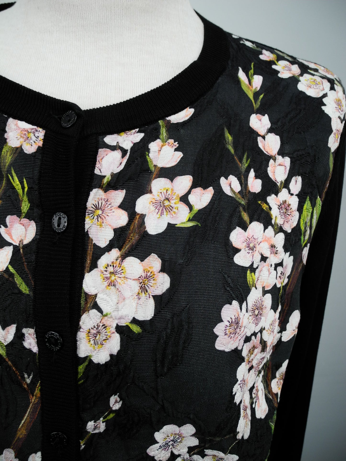 D&G gebloemd vestje zwart maat 40