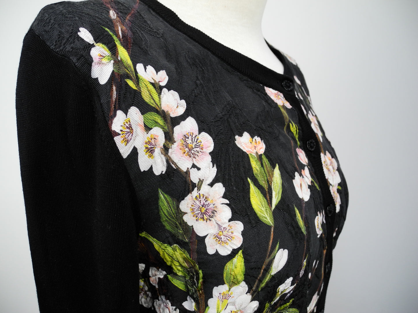 D&G gebloemd vestje zwart maat 40