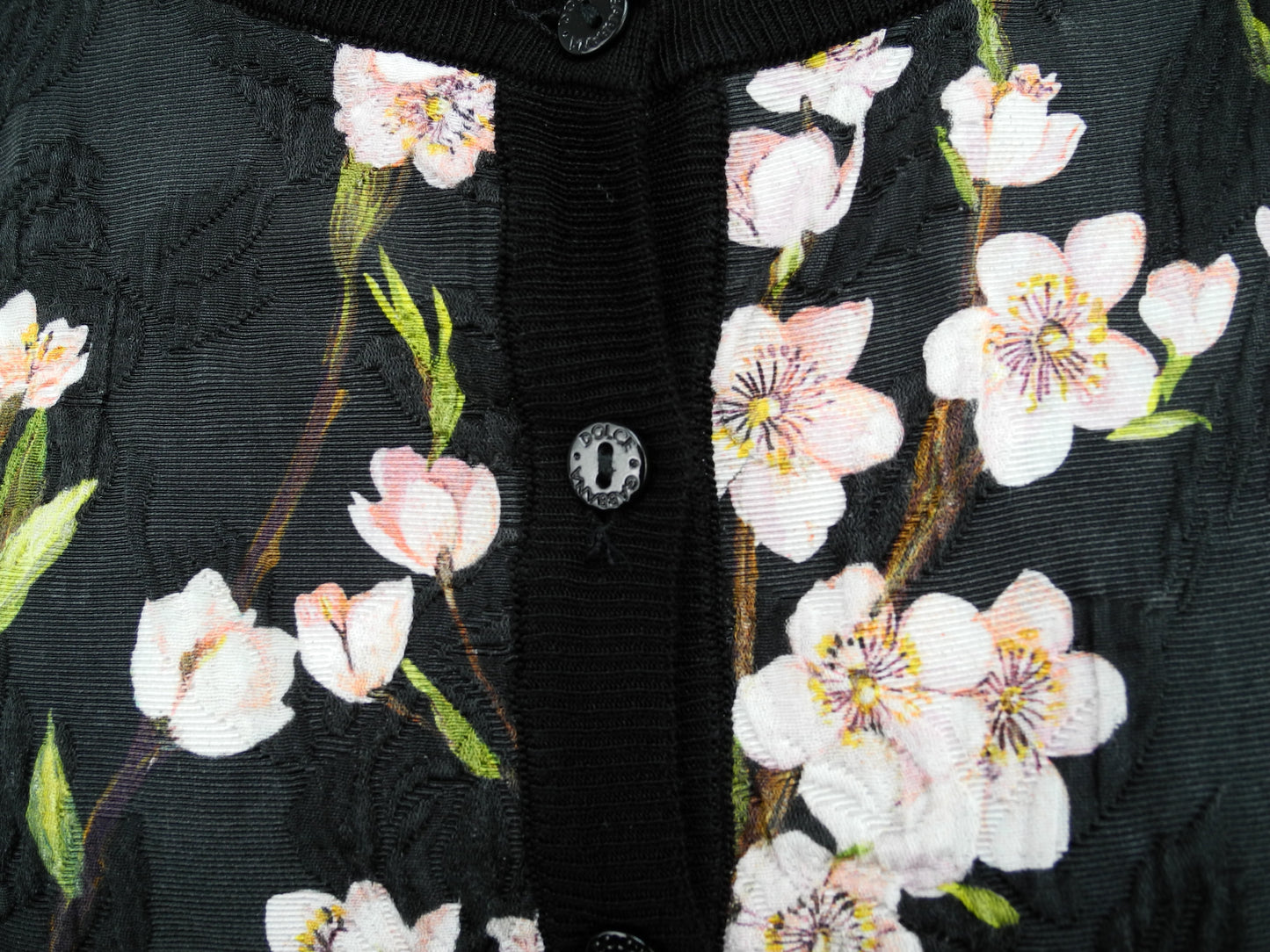 D&G gebloemd vestje zwart maat 40