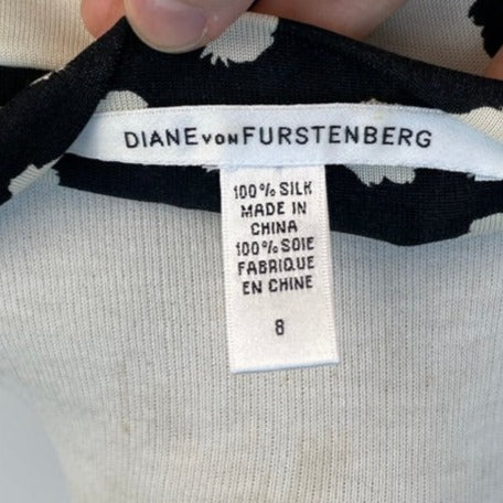 Diane von Furstenberg jurk polkadot maat 8