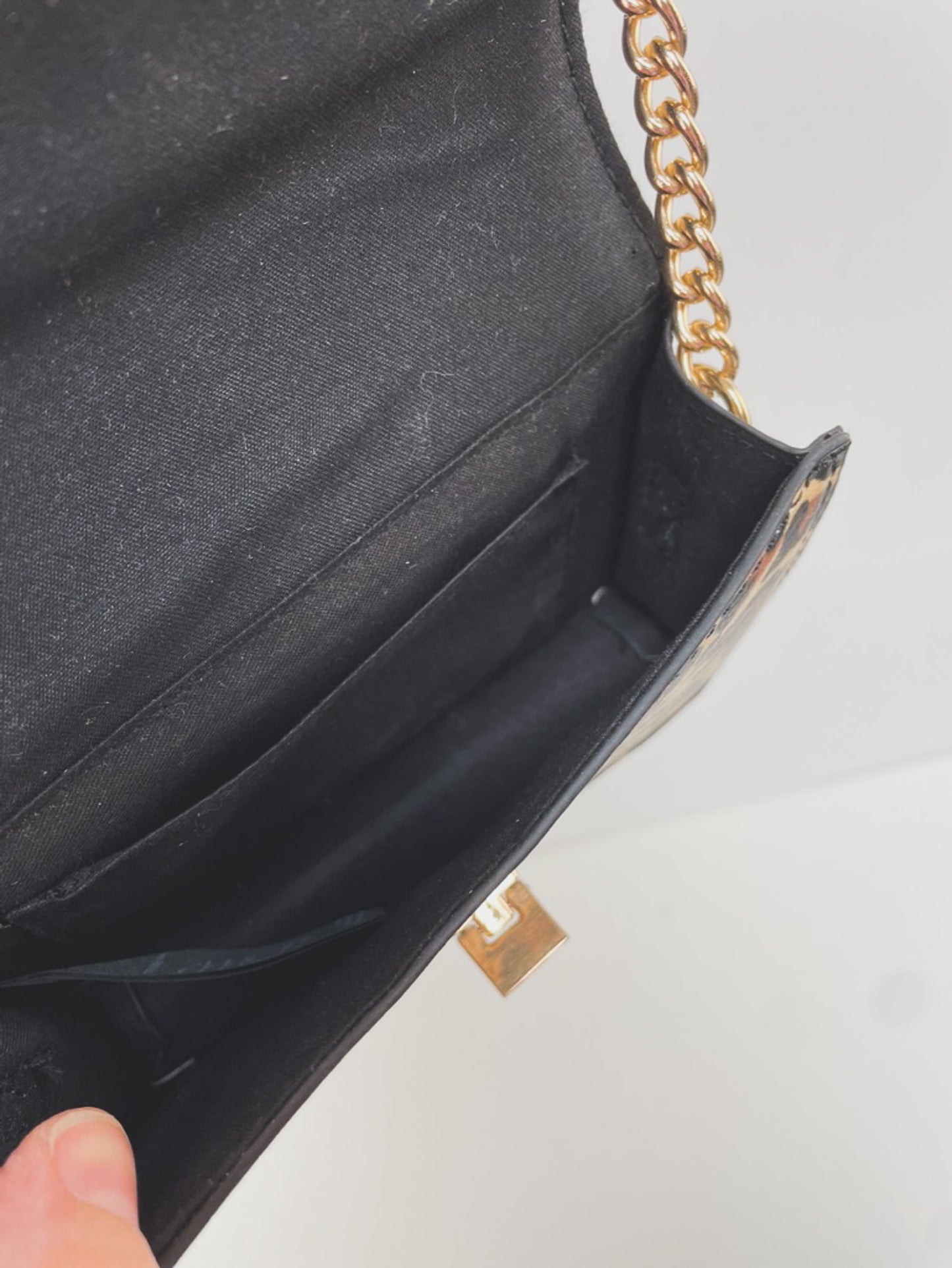 Accessorize mini luipaard crossbody tasje