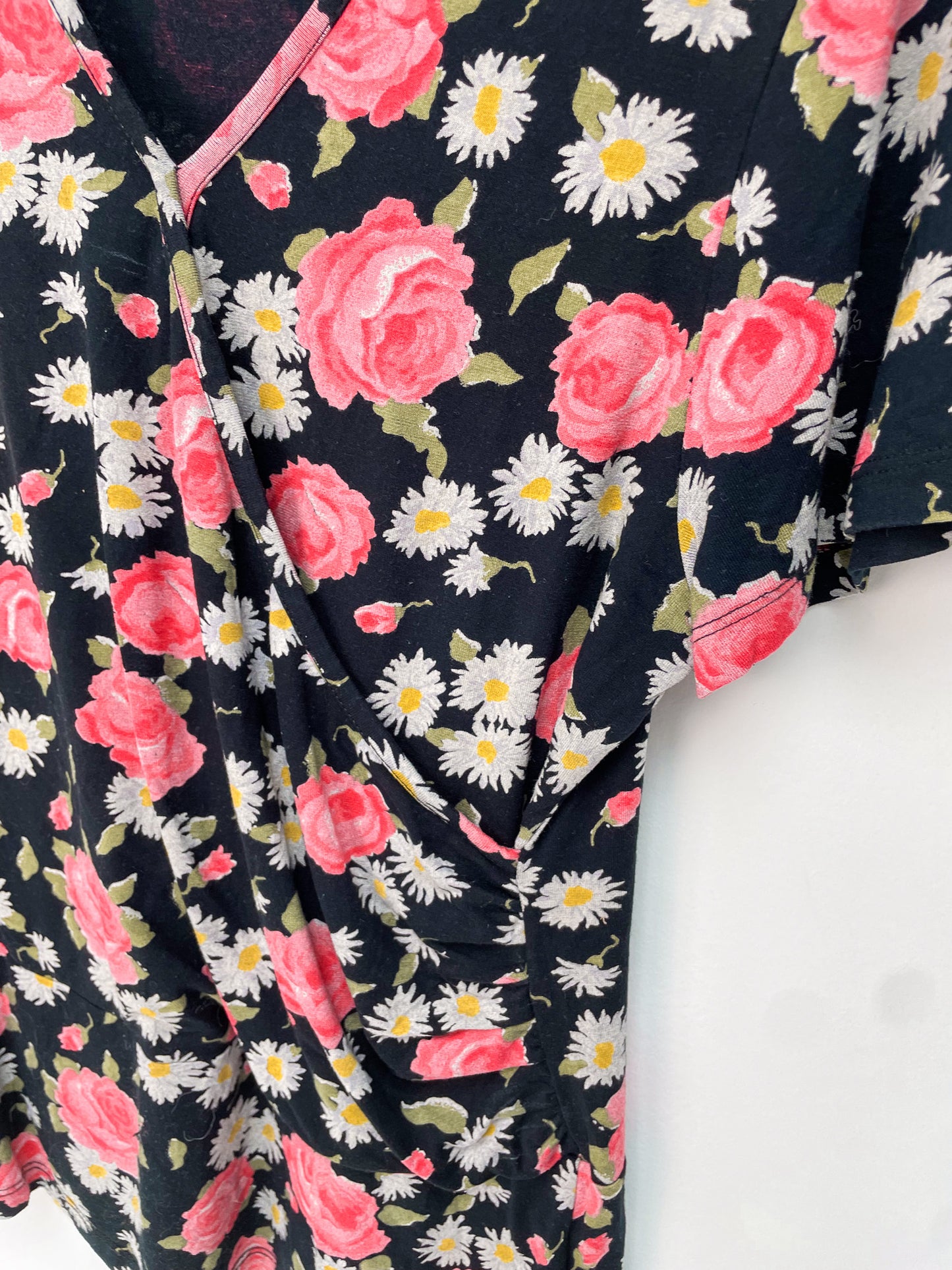King Louie overslag top met bloemen maat L