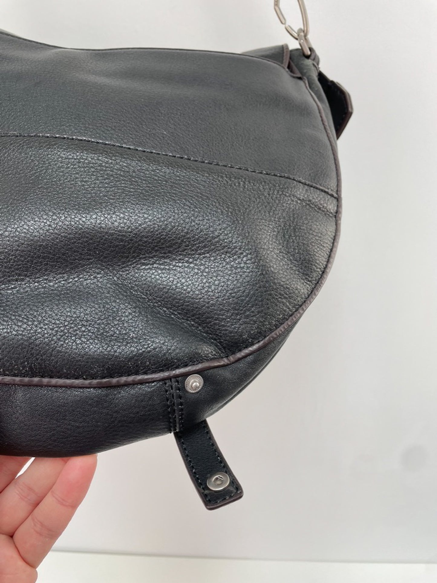 Liebeskind donkerbruine schoudertas leder