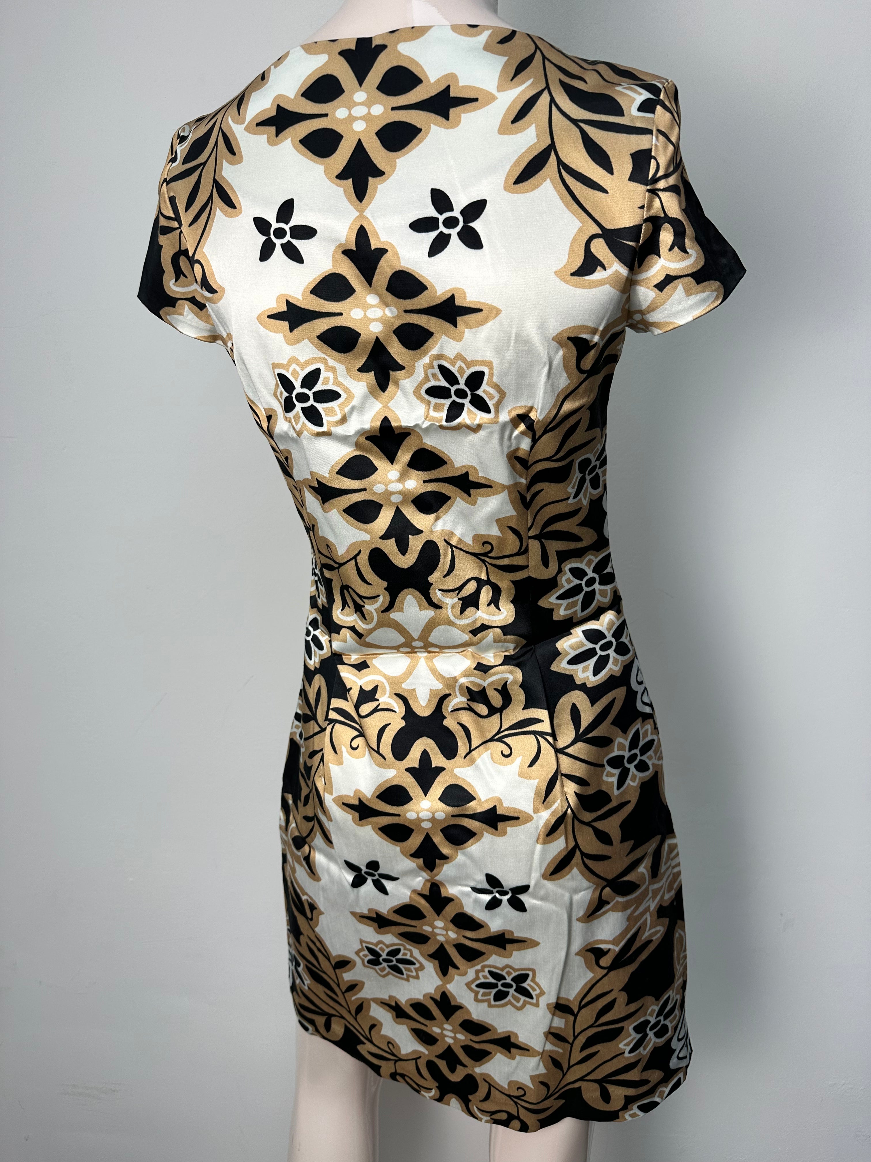 Alice Temperley Jurk maat 36 beige; zwart