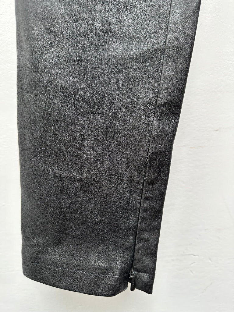 Dante6 - Broek - zwart, lamsleer, slim fit - XS