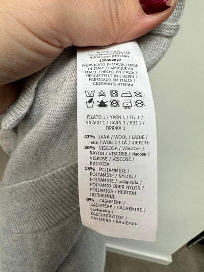Blumarine Blugirl grijs vestje met kraaltjes maat 38