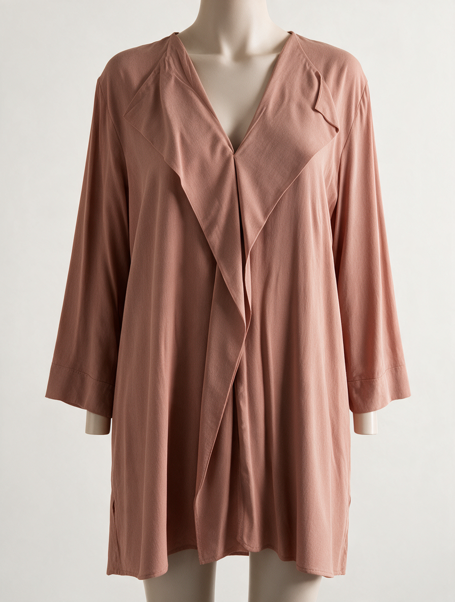 Natan - Blouse - roze, openvallend model, zonder sluiting - XL