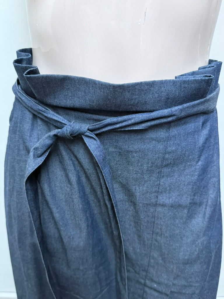 NATAN - Rok - blauw, denim, overslagmodel - 38 (FR40)