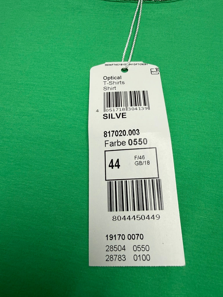 BASLER - T-shirt - groen, ronde hals, korte mouwen - XL
