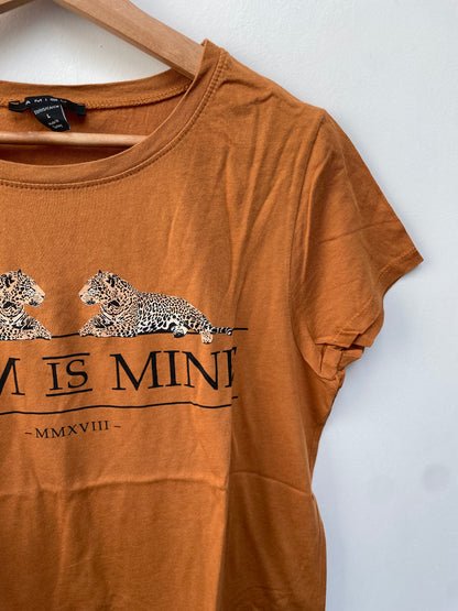 Amisu bruin shirt maat L