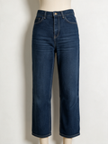 ba&sh - Broek - blauw, denim, rechte pijp - S