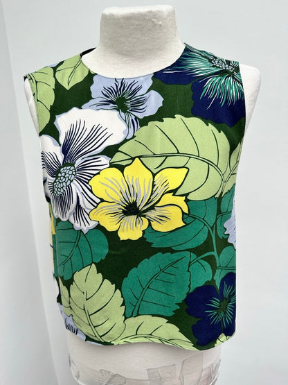 Zara gebloemde top maat M