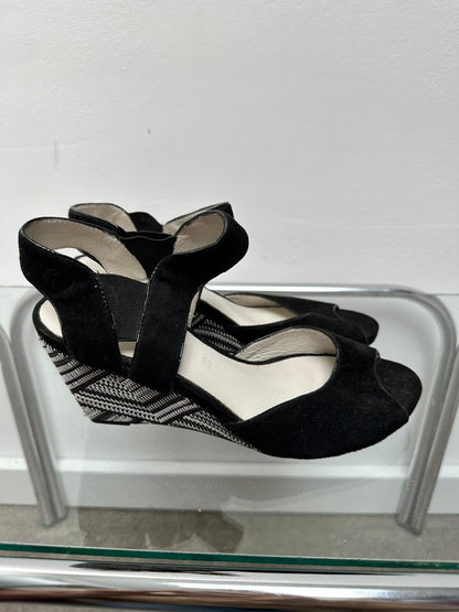 Gerry Weber zwarte suède sandalen maat 38