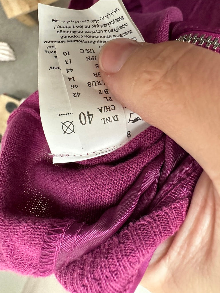 TAIFUN - Bodywarmer - paars, ritssluiting, opstaande kraag - L