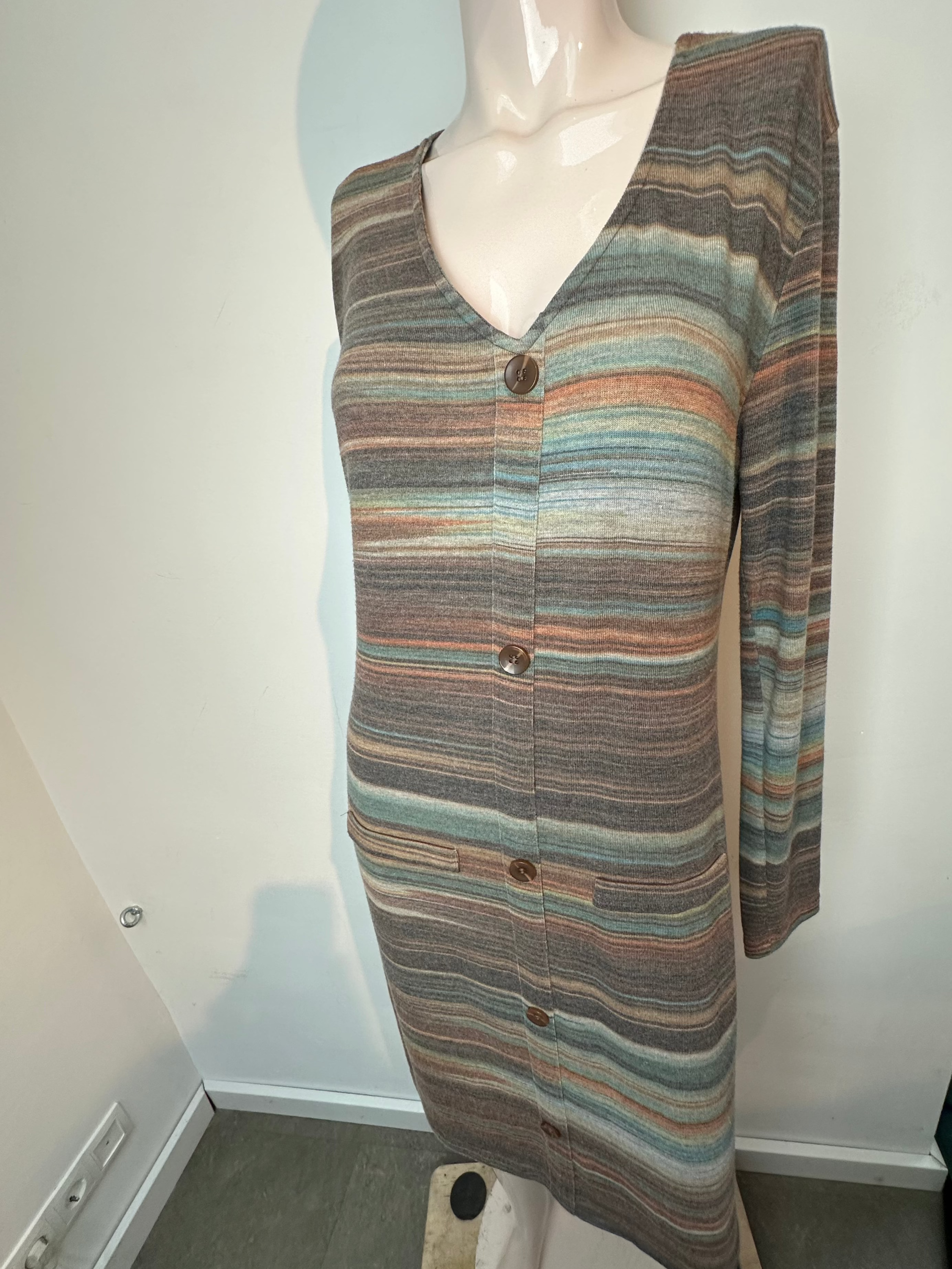 Sophia Perla gestreepte jurk maat XL