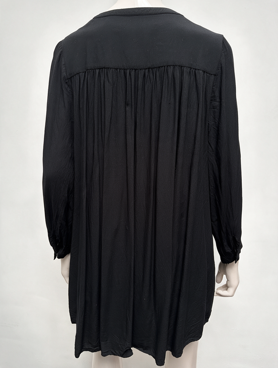 & Other Stories - Tuniek - zwart, V-hals, knoopsluiting - XS