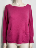 ESSENTIEL Antwerp - Trui - angora-mix, fuchsia roze, voorzakken - XS