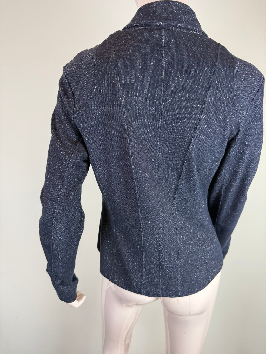 Claudia Sträter - Blazer - donkerblauw, tweeknoopsluiting, getailleerd model - XL