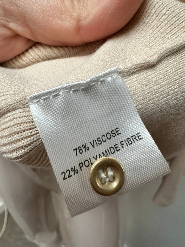 Gigue beige trui met knoopjes maat 40