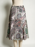GERRY WEBER - Rok - paisleyprint, A-lijn, elastische tailleband