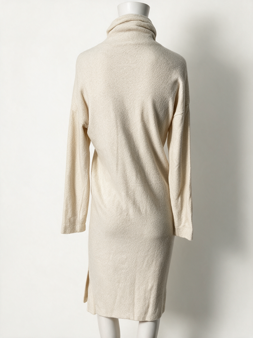 PENN& INK NY - Jurk - crème, col, midi-lengte - S
