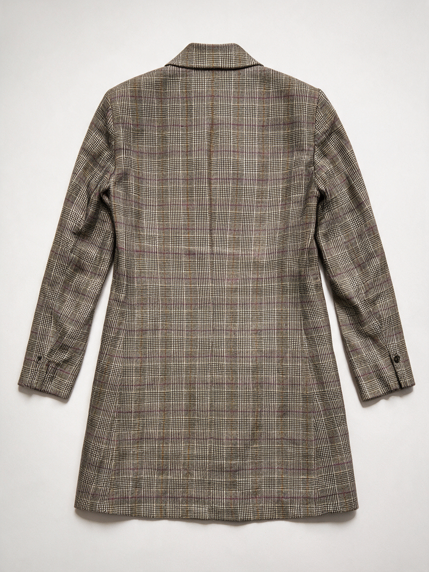 PURDEY - Blazer - linnen, ruitpatroon, getailleerde pasvorm - XL