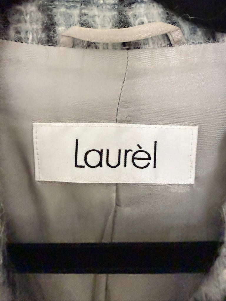 Laurèl - Blazer - grijs en zwart, streeppatroon, twee knopen - M