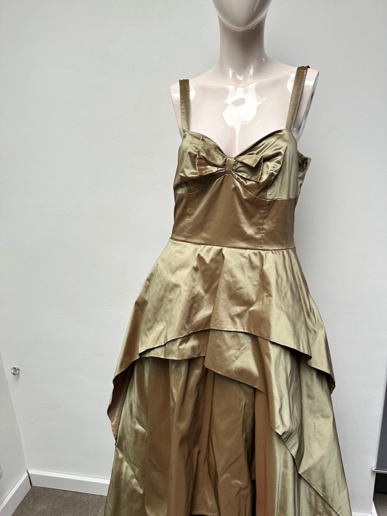 Bandolera Jurk maat 40 goud