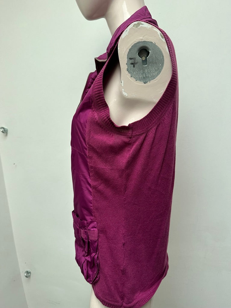 TAIFUN - Bodywarmer - paars, ritssluiting, opstaande kraag - L