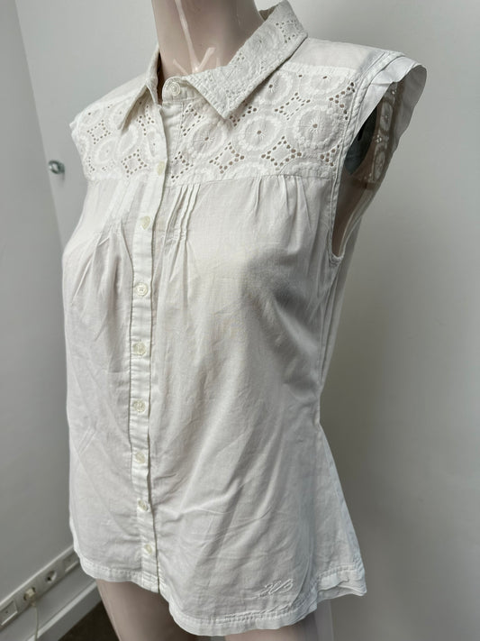 Hampton Bays witte blouse maat 38