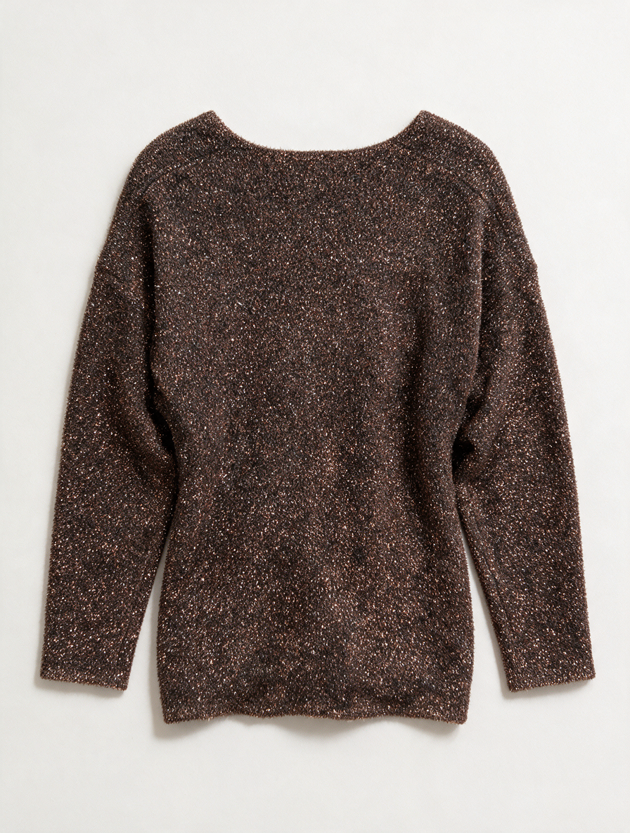 ESSENTIEL ANTWERP - Vest - bruin gemêleerd, subtiele glans, knoopsluiting - S
