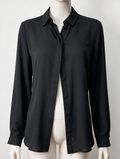 Dante6 - Blouse - zwart, doorknoopsluiting, lange mouwen - 36