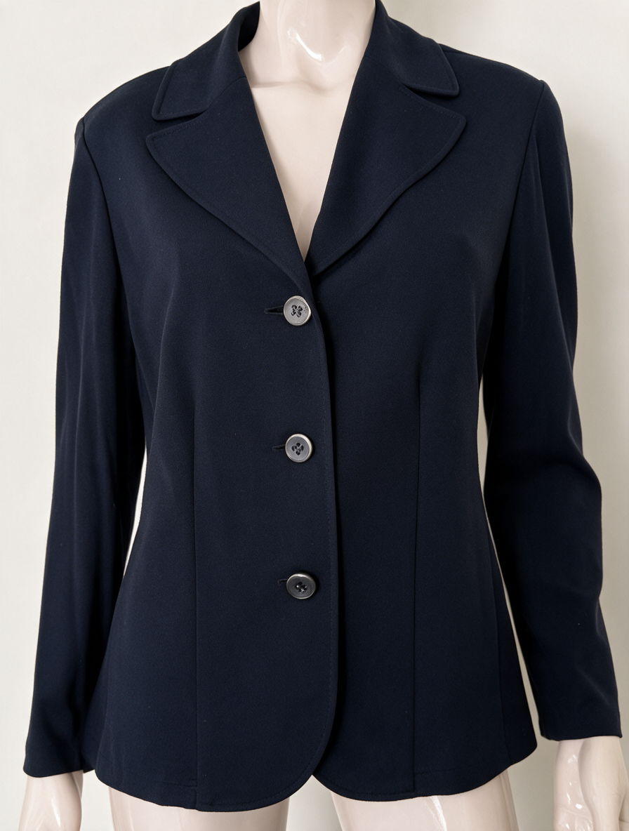 Sommermann - Blazer - donkerblauw, reverskraag, drie knopen - XL