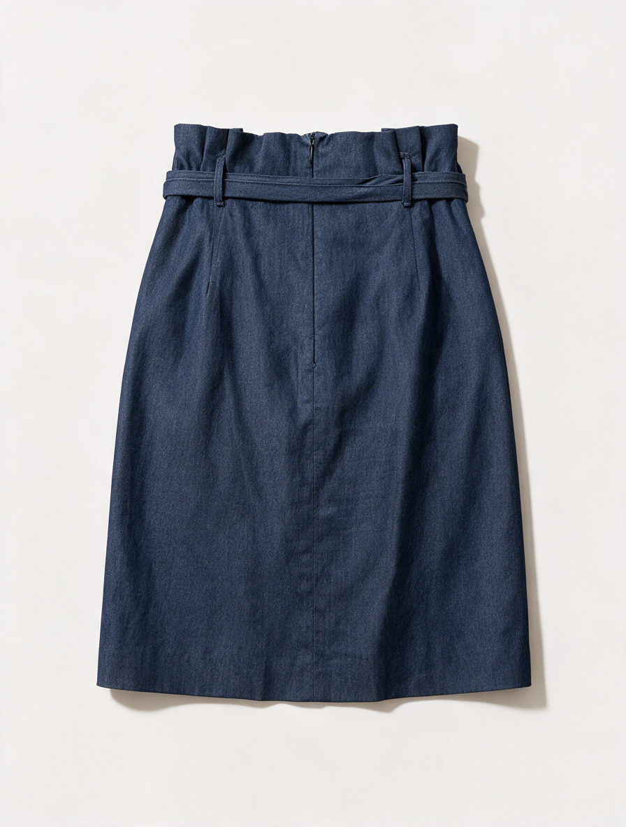 NATAN - Rok - blauw, denim, overslagmodel - 38 (FR40)