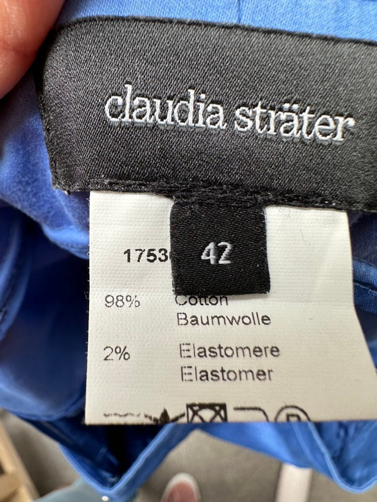 Claudia Sträter Broek maat 42 blauw