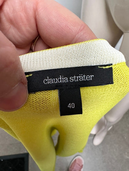 Claudia Sträter Vest maat 40 limegroen