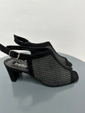 Ballin peeptoe Pumps maat 38,5 zwart