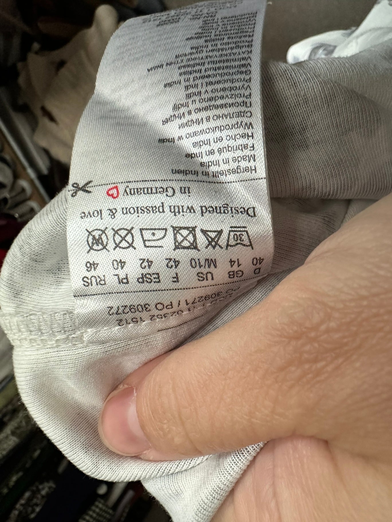 Olsen Longsleeve maat 40 wit; grijs