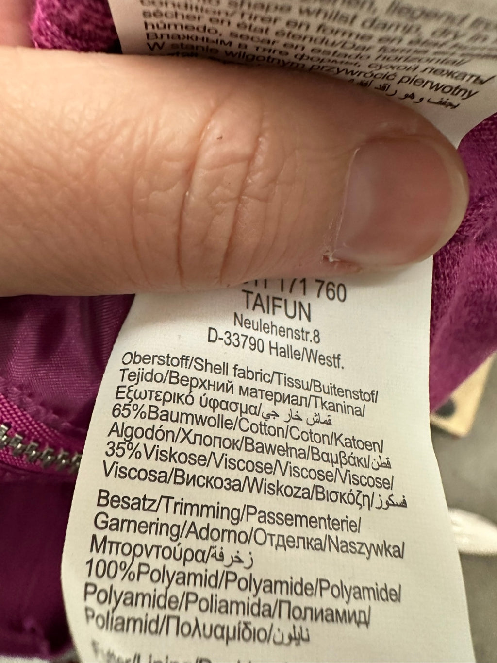 Taifun Bodywarmer maat 40 paars