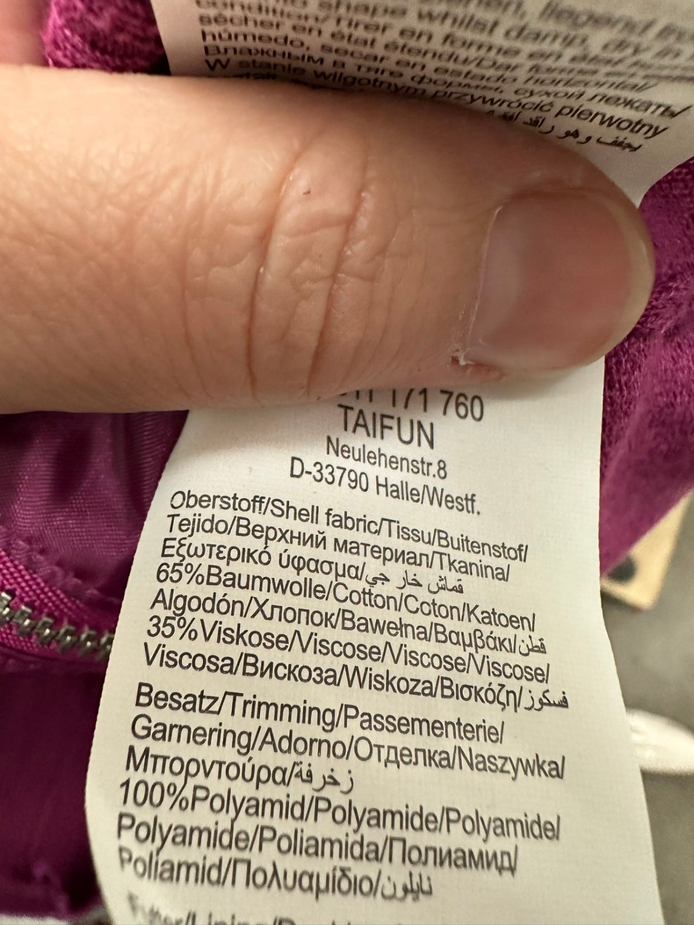 Taifun Bodywarmer maat 40 paars