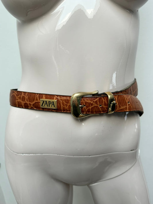 Zapa vintage riem maat 75 bruin