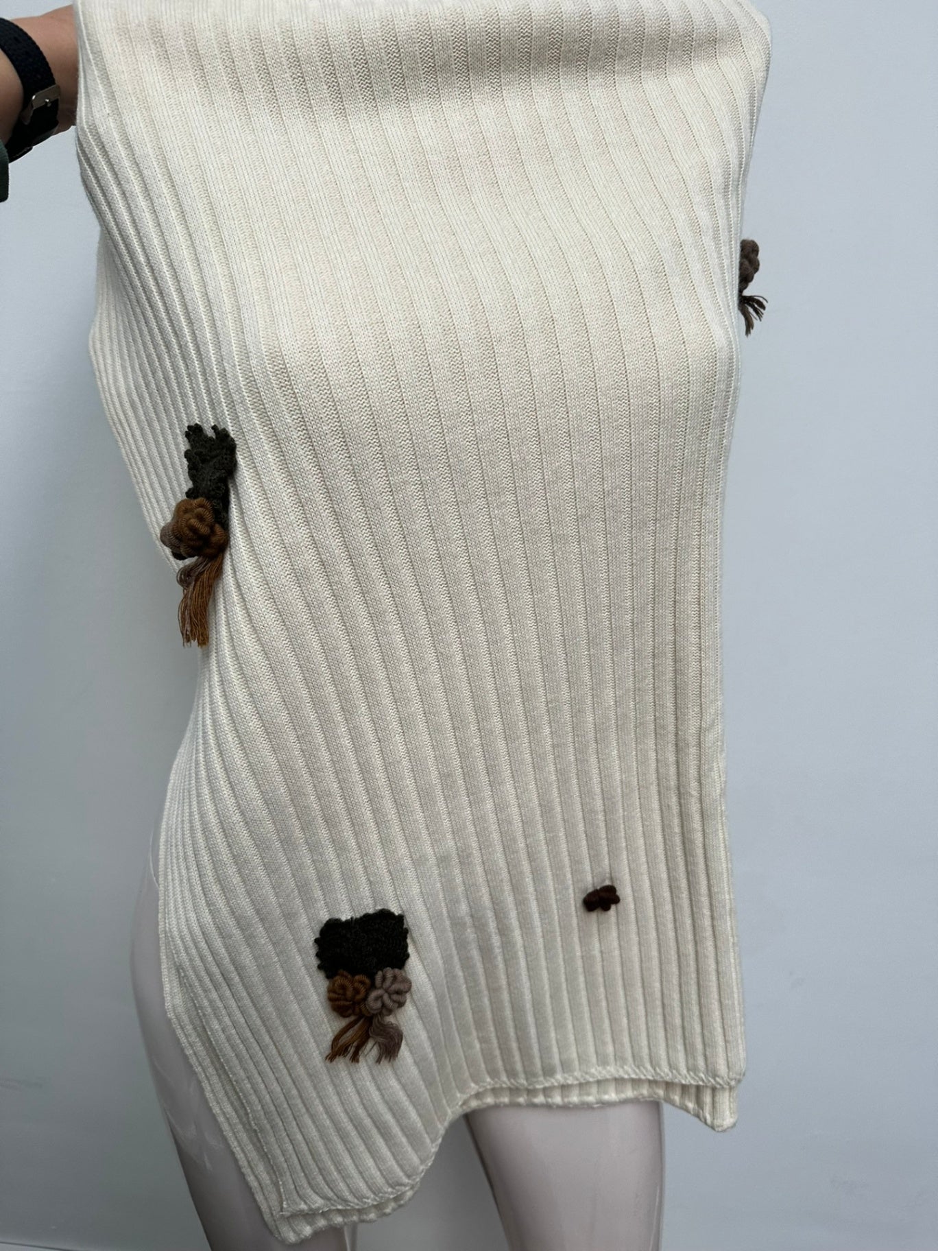 Victor Bitton Sjaal maat one size creme