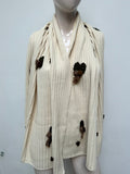 Victor Bitton Sjaal maat one size creme