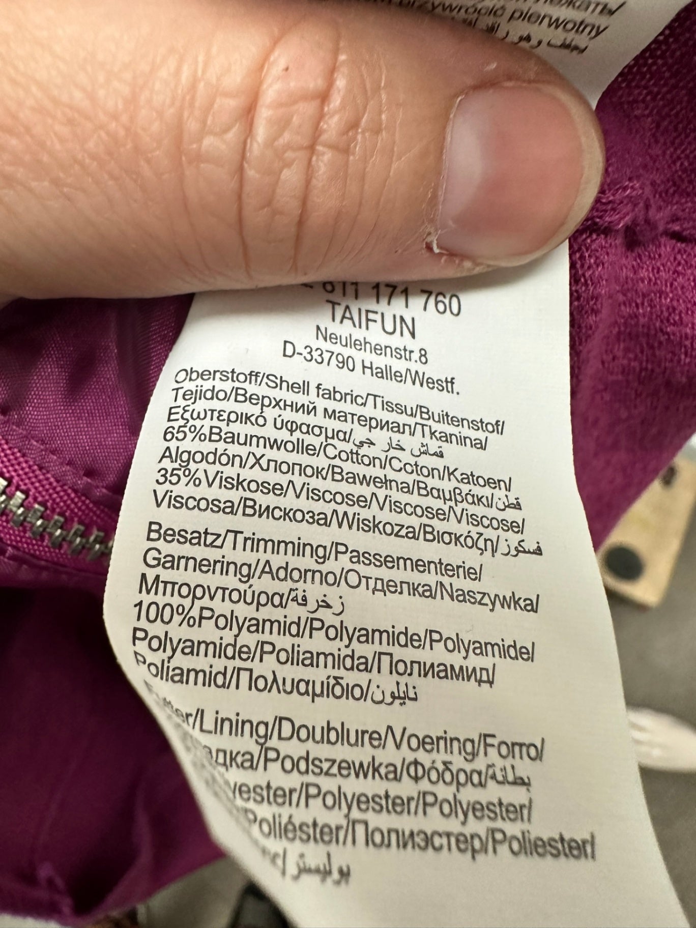 Taifun Bodywarmer maat 40 paars