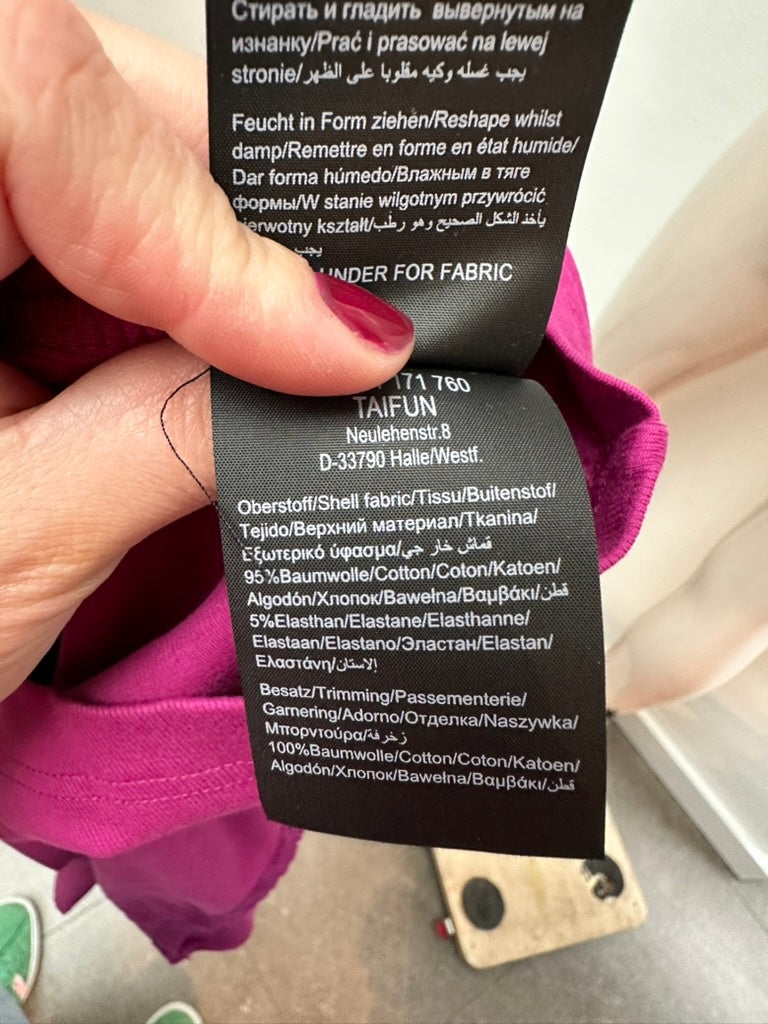 Taifun Vest maat 40 paars