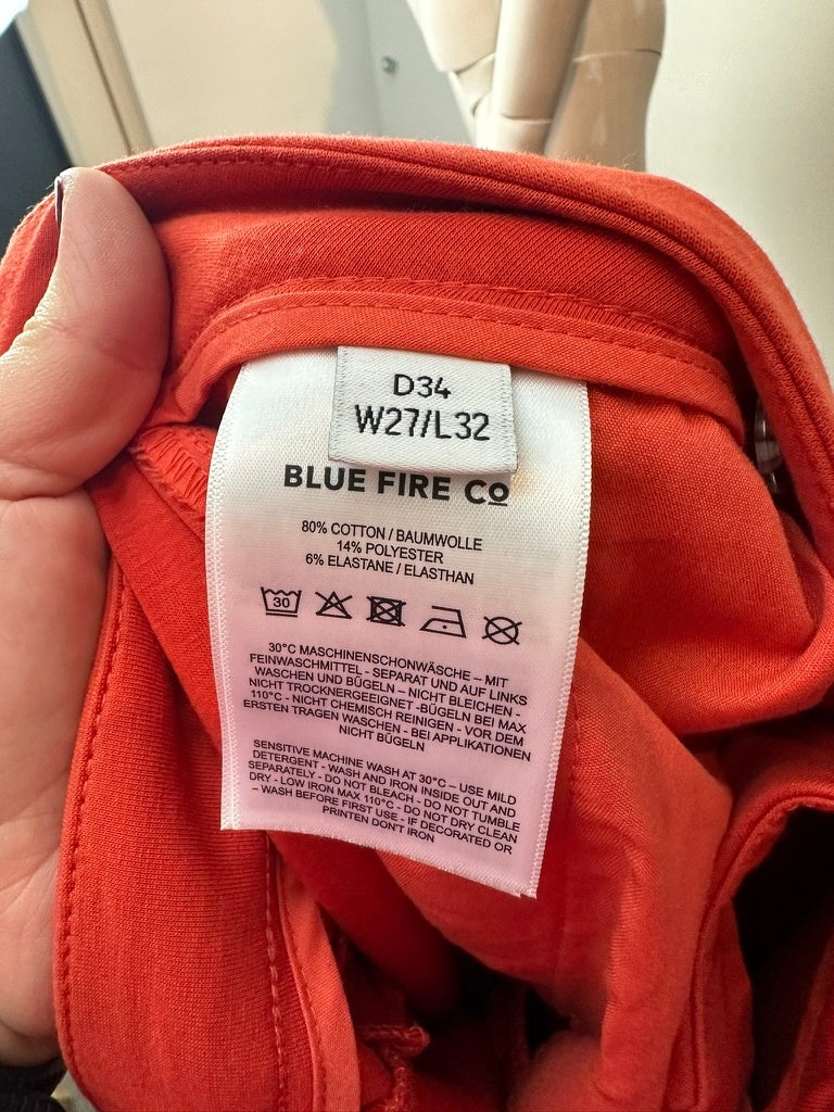 Blue Fire wijde broek maat 27-32 oranje