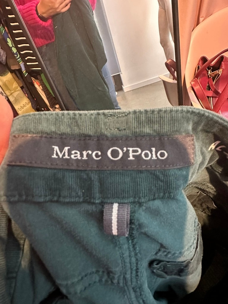 Marc 'o Polo Broek maat 30-32 groen velours