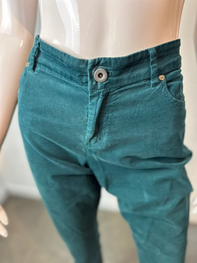 Marc 'o Polo Broek maat 30-32 groen velours